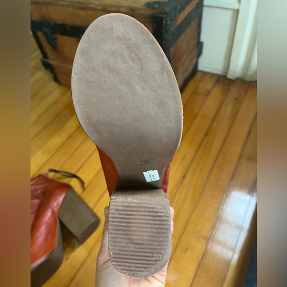 Red Leather Platform Booties Rumble Havana Last Jeffrey Campbell - Picture 5 of 11